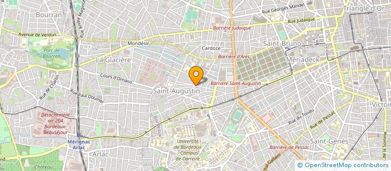 localisation de l'entreprise MONSIEUR JEAN PAUL MARTIN à BORDEAUX