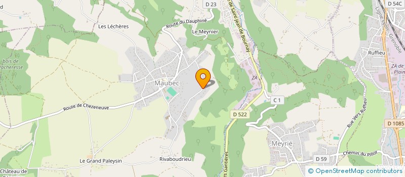 localisation de l'entreprise MONSIEUR JEAN-PAUL MARTIN  MAUBEC