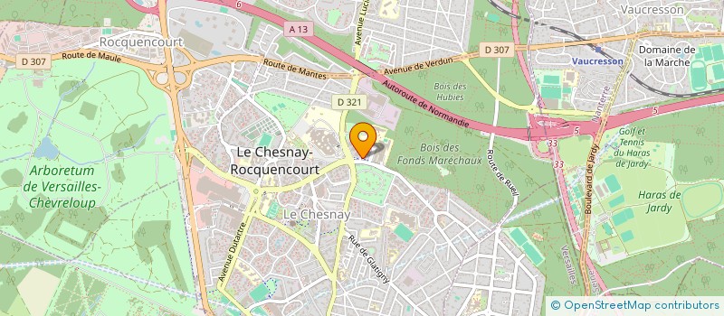 localisation de l'entreprise MONSIEUR JEAN PAUL MARTINHO  LE CHESNAY-ROCQUENCOURT