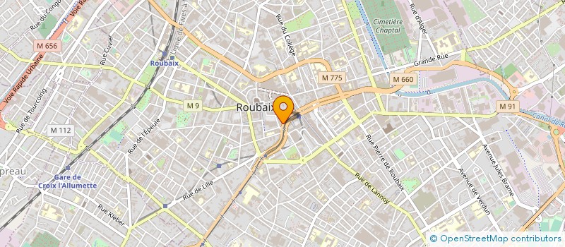 localisation de l'entreprise MONSIEUR JEAN-PAUL MASSONNAT à ROUBAIX