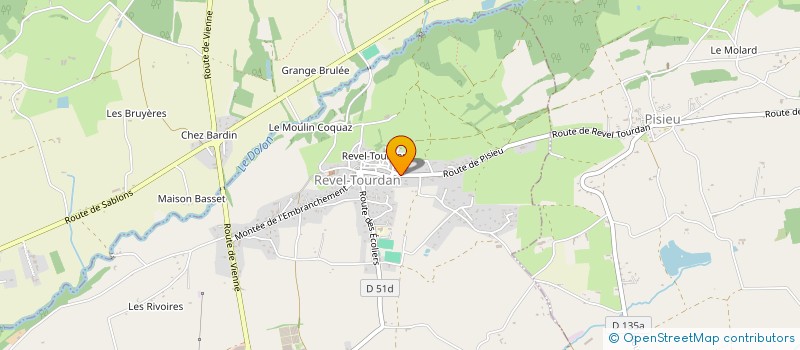 localisation de l'entreprise MONSIEUR JEAN-PAUL MATHIEU  REVEL-TOURDAN