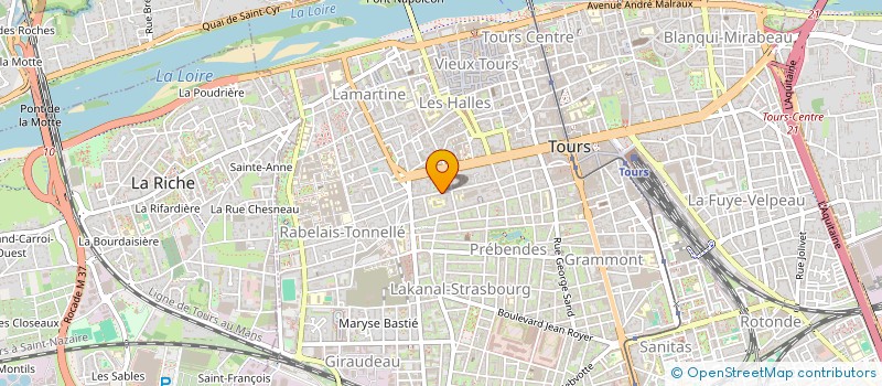 localisation de l'entreprise MONSIEUR JEAN-PAUL MATIGNON  TOURS