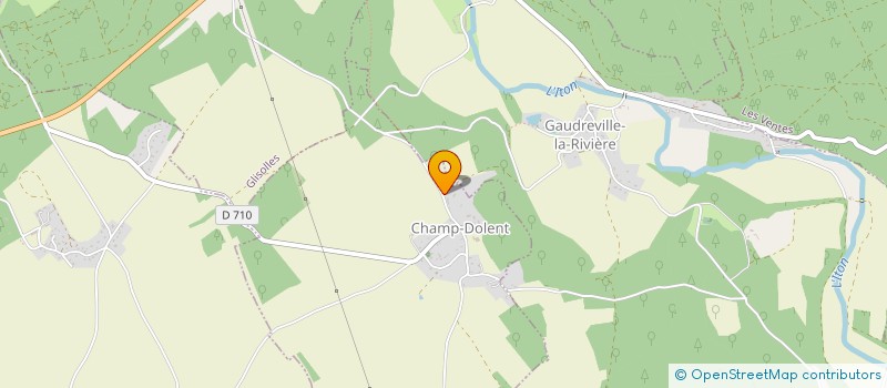 localisation de l'entreprise MONSIEUR JEAN-PAUL MEVEL  CHAMP-DOLENT