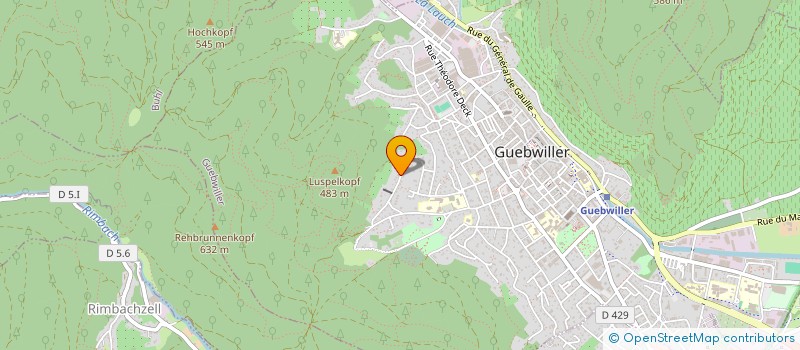 localisation de l'entreprise MONSIEUR JEAN PAUL MEYER  GUEBWILLER