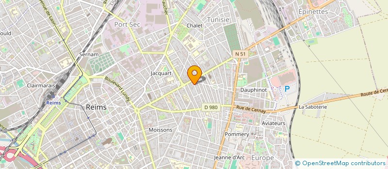 localisation de l'entreprise MONSIEUR JEAN-PAUL MICHEL à REIMS