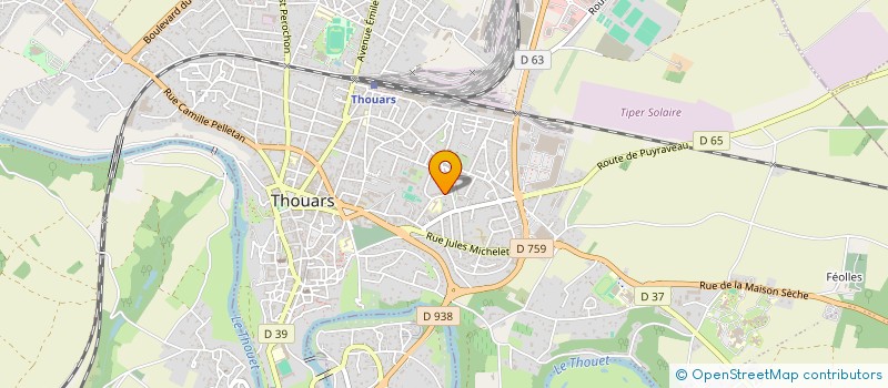 localisation de l'entreprise MONSIEUR JEAN-PAUL MICHEL BRETON  THOUARS