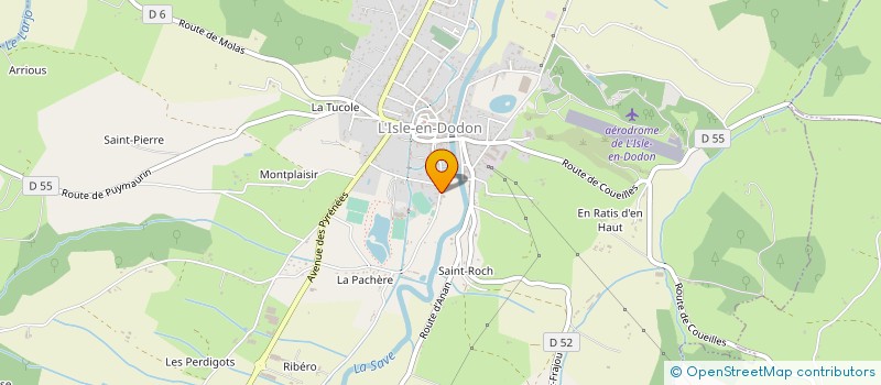 localisation de l'entreprise MONSIEUR JEAN-PAUL MIGNARD  L'ISLE-EN-DODON