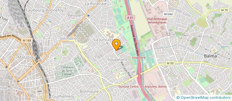 localisation de l'entreprise MONSIEUR JEAN-PAUL MIRAT à TOULOUSE