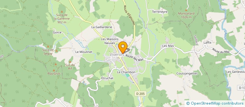 localisation de l'entreprise MONSIEUR JEAN PAUL MONTEL  VIVEROLS