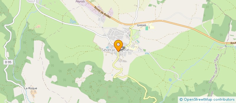 localisation de l'entreprise MONSIEUR JEAN-PAUL MONTELS  LAISSAC-SEVERAC L'EGLISE