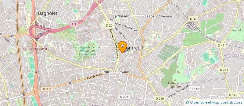 localisation de l'entreprise MONSIEUR JEAN-PAUL MPANDZOU à MONTREUIL