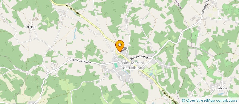 localisation de l'entreprise MONSIEUR JEAN-PAUL NEYRAT  SAINT-MARTIAL-DE-NABIRAT