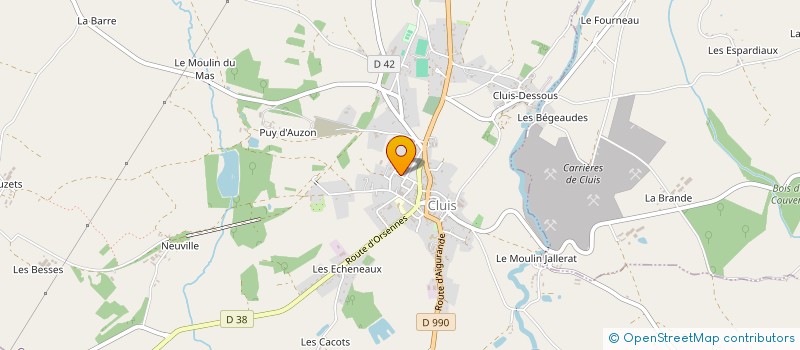 localisation de l'entreprise MONSIEUR JEAN-PAUL NIVET à CLUIS