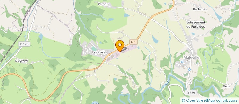 localisation de l'entreprise MONSIEUR JEAN-PAUL OLIVIER  MALEVILLE