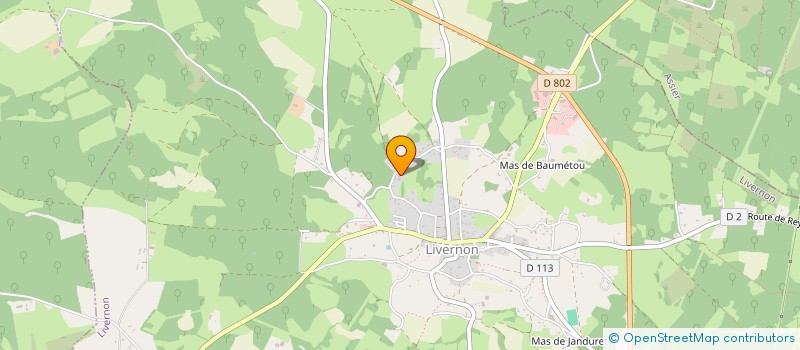 localisation de l'entreprise MONSIEUR JEAN-PAUL PADIRAC  LIVERNON