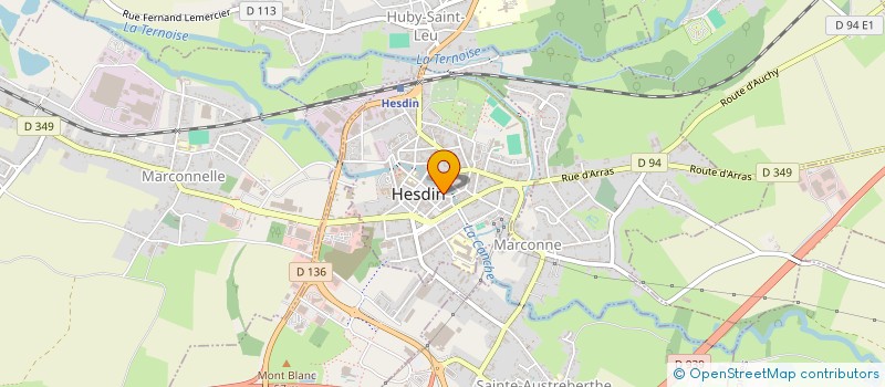 localisation de l'entreprise MONSIEUR JEAN-PAUL PAQUES  HESDIN