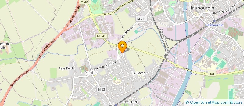 localisation de l'entreprise MONSIEUR JEAN PAUL PARE  SANTES