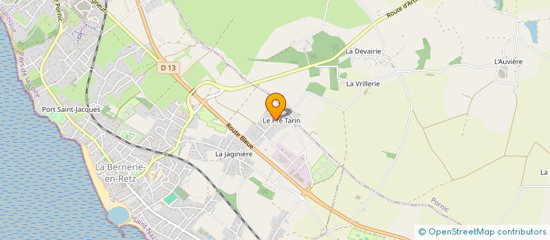 localisation de l'entreprise MONSIEUR JEAN-PAUL PARIZOT  LA BERNERIE-EN-RETZ