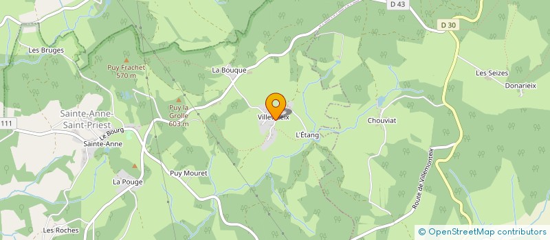 localisation de l'entreprise MONSIEUR JEAN PAUL PARNEIX  SAINTE-ANNE-SAINT-PRIEST