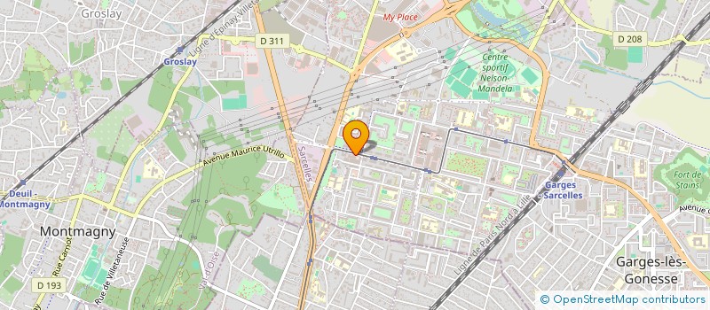 localisation de l'entreprise MONSIEUR JEAN-PAUL PAUL  SARCELLES