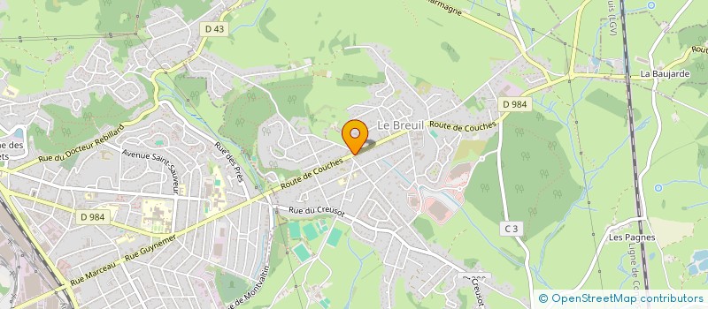 localisation de l'entreprise MONSIEUR JEAN-PAUL PERNIN  LE BREUIL