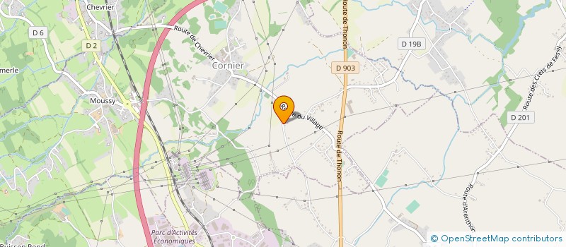 localisation de l'entreprise MONSIEUR JEAN-PAUL PERNOLLET  CORNIER