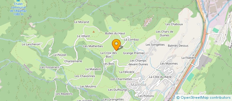 localisation de l'entreprise MONSIEUR JEAN-PAUL PERRIER  MARTHOD