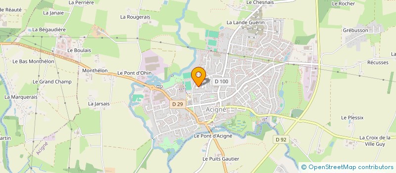 localisation de l'entreprise MONSIEUR JEAN PAUL PERRIN  ACIGNE