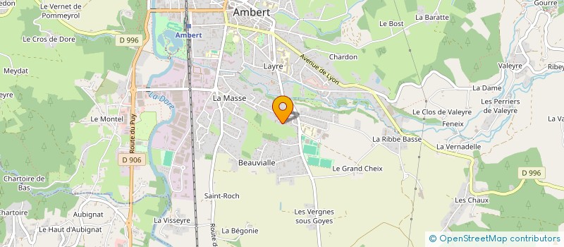 localisation de l'entreprise MONSIEUR JEAN-PAUL PESTRE  AMBERT