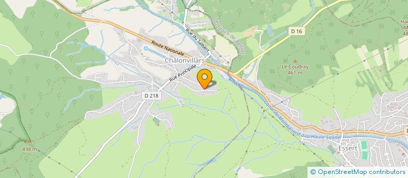 localisation de l'entreprise MONSIEUR JEAN-PAUL PETEY  FRAHIER-ET-CHATEBIER