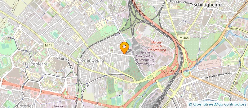 localisation de l'entreprise MONSIEUR JEAN-PAUL PFISTER  STRASBOURG