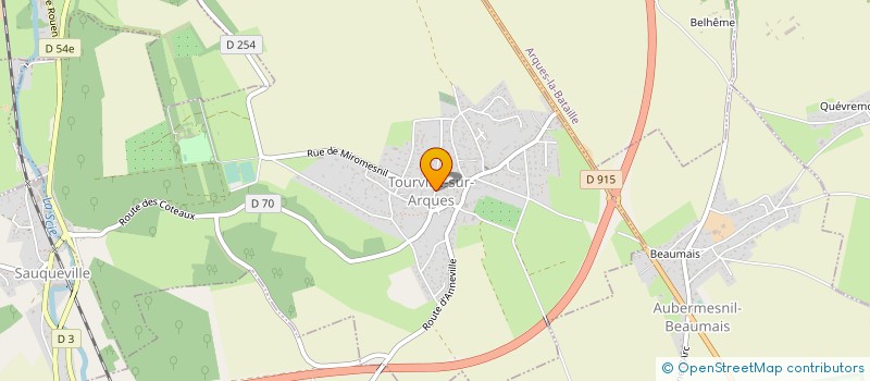 localisation de l'entreprise MONSIEUR JEAN-PAUL PISO  TOURVILLE-SUR-ARQUES