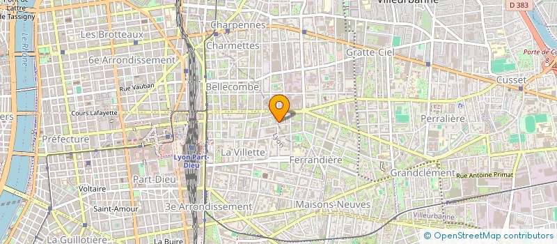 localisation de l'entreprise MONSIEUR JEAN-PAUL POSSEME  VILLEURBANNE