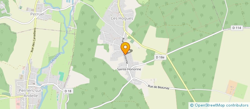 localisation de l'entreprise MONSIEUR JEAN-PAUL POULIN  LES HOGUES