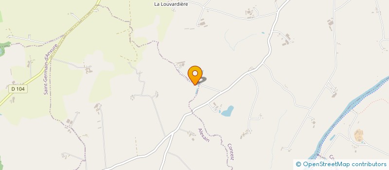 localisation de l'entreprise MONSIEUR JEAN-PAUL POUTEAU  SAINT-GERMAIN-D'ANXURE