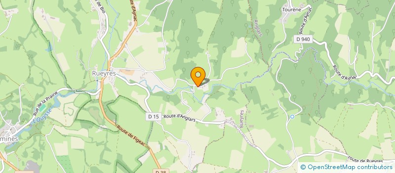 localisation de l'entreprise MONSIEUR JEAN-PAUL PRADAYROL  RUEYRES