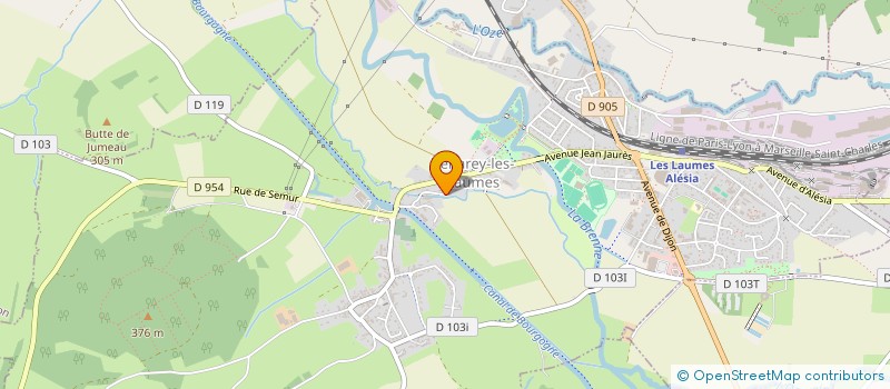 localisation de l'entreprise MONSIEUR JEAN-PAUL PY  VENAREY-LES-LAUMES