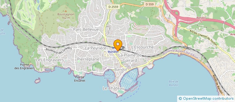 localisation de l'entreprise MONSIEUR JEAN-PAUL RASCLE  BANDOL