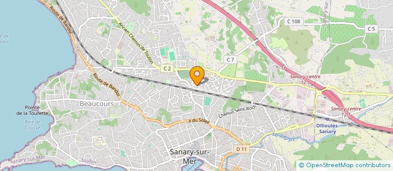 localisation de l'entreprise MONSIEUR JEAN PAUL RAUX  SANARY-SUR-MER