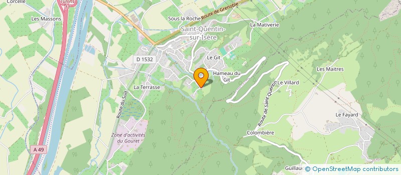 localisation de l'entreprise MONSIEUR JEAN PAUL REY  SAINT-QUENTIN-SUR-ISERE
