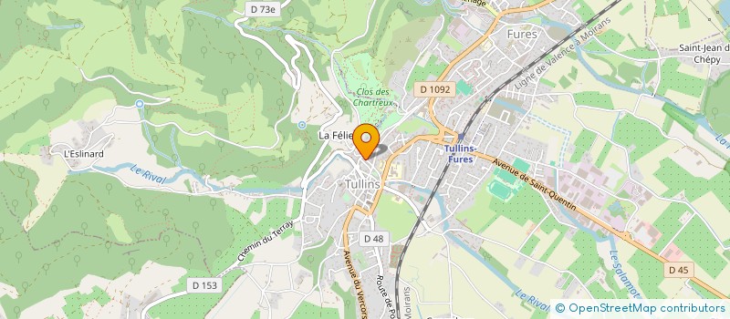 localisation de l'entreprise MONSIEUR JEAN-PAUL REYMOND  TULLINS