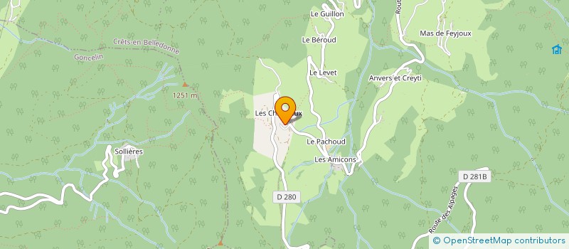 localisation de l'entreprise MONSIEUR JEAN-PAUL REYMOND LARUINA à CRETS EN BELLEDONNE