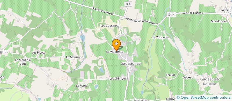 localisation de l'entreprise MONSIEUR JEAN-PAUL RIGAL  RAZAC-DE-SAUSSIGNAC