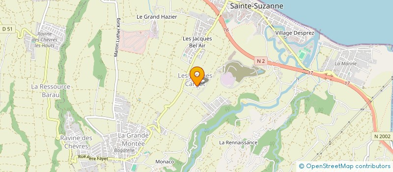 localisation de l'entreprise MONSIEUR JEAN PAUL RINGASSAMY RAMALINGOM à SAINTE-SUZANNE