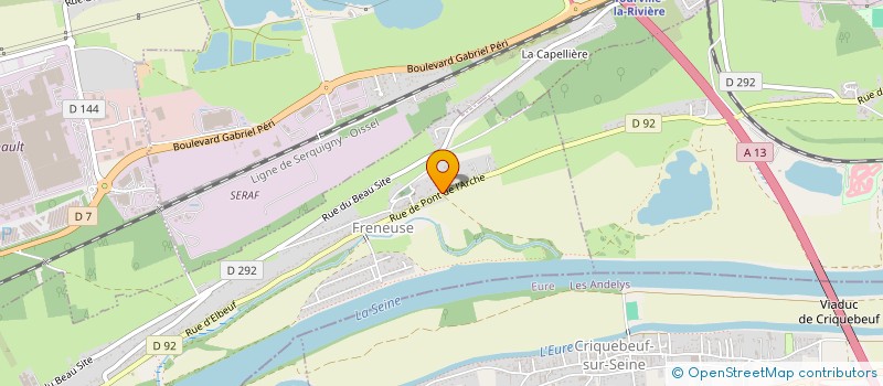 localisation de l'entreprise MONSIEUR JEAN-PAUL RIVIERE  FRENEUSE