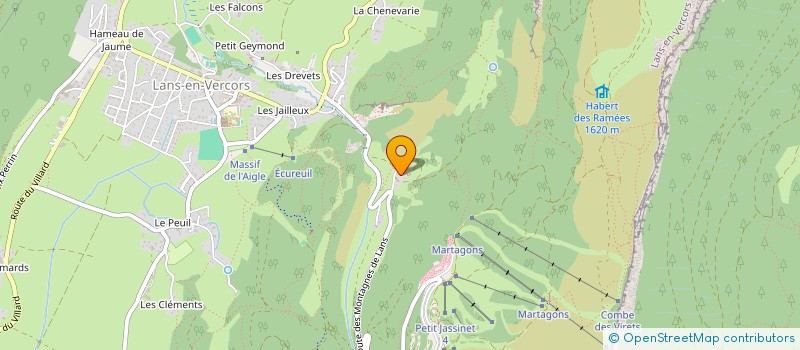 localisation de l'entreprise MONSIEUR JEAN-PAUL ROBERT  LANS-EN-VERCORS