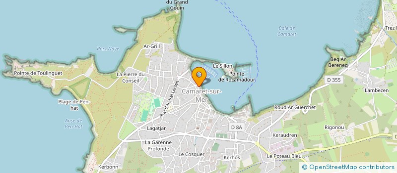 localisation de l'entreprise MONSIEUR JEAN-PAUL ROMAC à CAMARET-SUR-MER