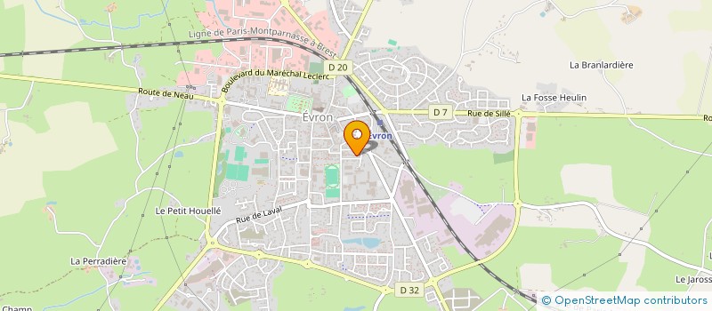localisation de l'entreprise MONSIEUR JEAN-PAUL ROSSIGNOL  EVRON