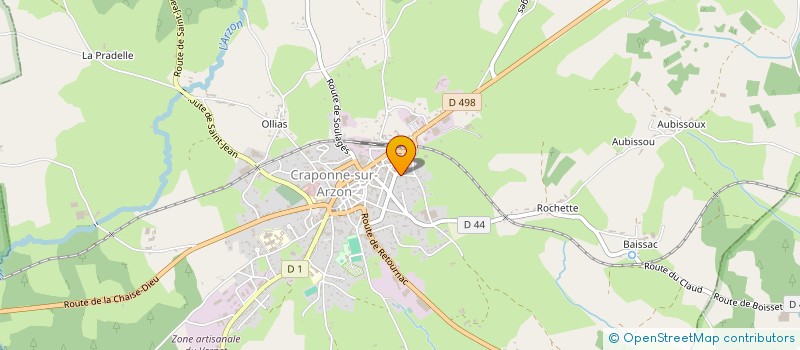 localisation de l'entreprise MONSIEUR JEAN-PAUL ROURE à CRAPONNE-SUR-ARZON
