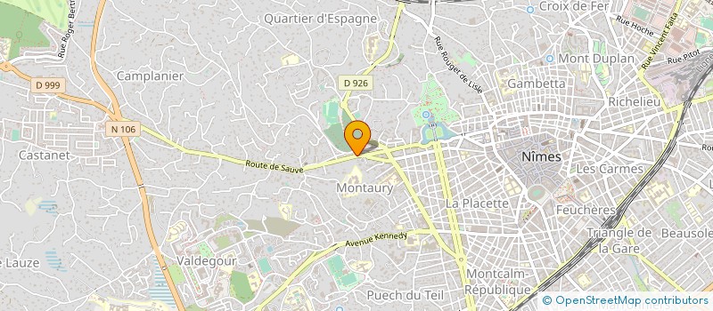 localisation de l'entreprise MONSIEUR JEAN PAUL ROUVIER  NIMES